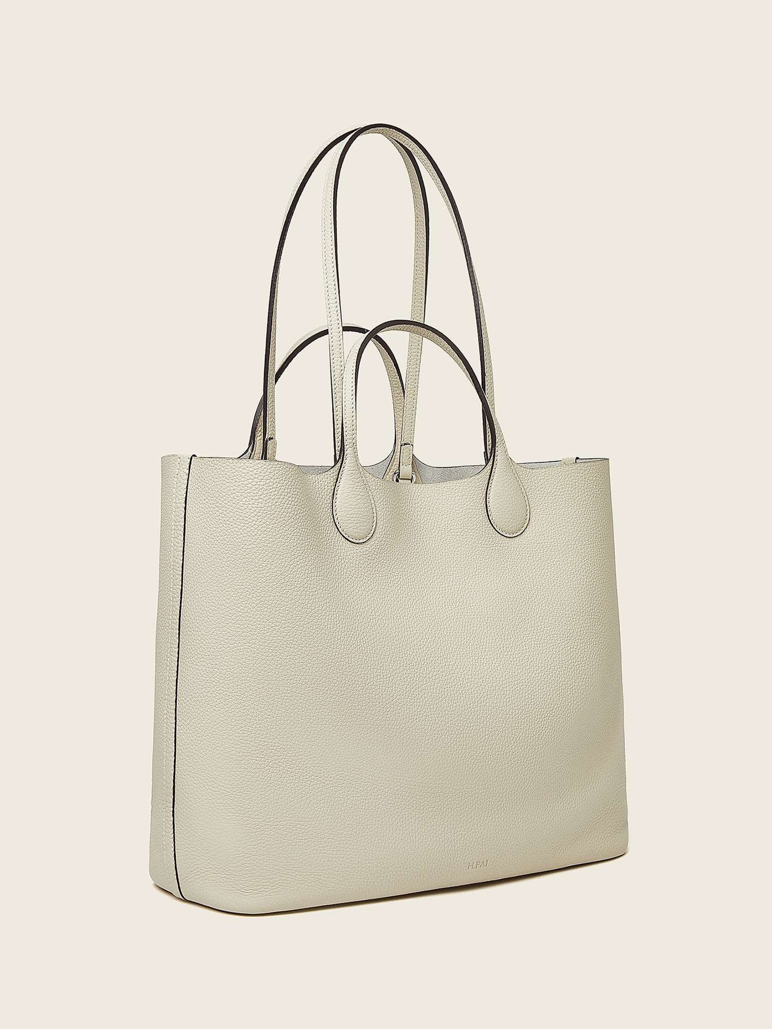 Hpai Large Yesod Tote Bag in Leather - Ivory