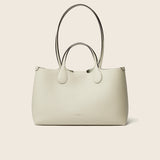 Hpai Tote M Bag in Leather - Ivory