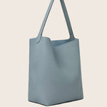 Hpai Medium Binah Bucket Bag in Leather - Fog Blue