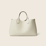 Hpai Tote M Bag in Leather - Ivory