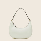 Hpai Crescent Bag In Leather - Ivory