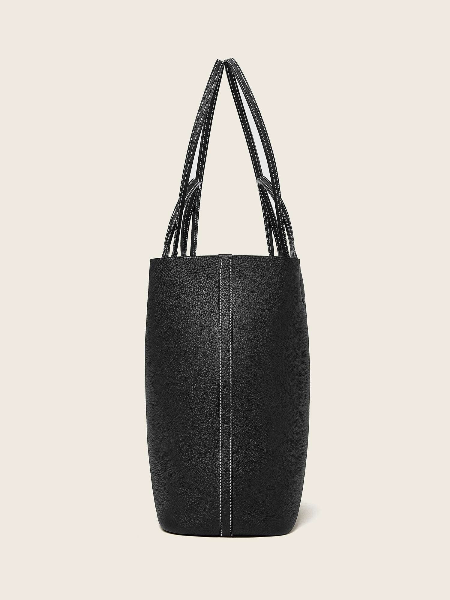 Hpai Large Yesod Tote Bag in Leather - Black