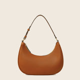 Hpai Crescent Bag In Leather - Acorn