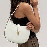 Hpai Clock Bag In Leather - Ivory